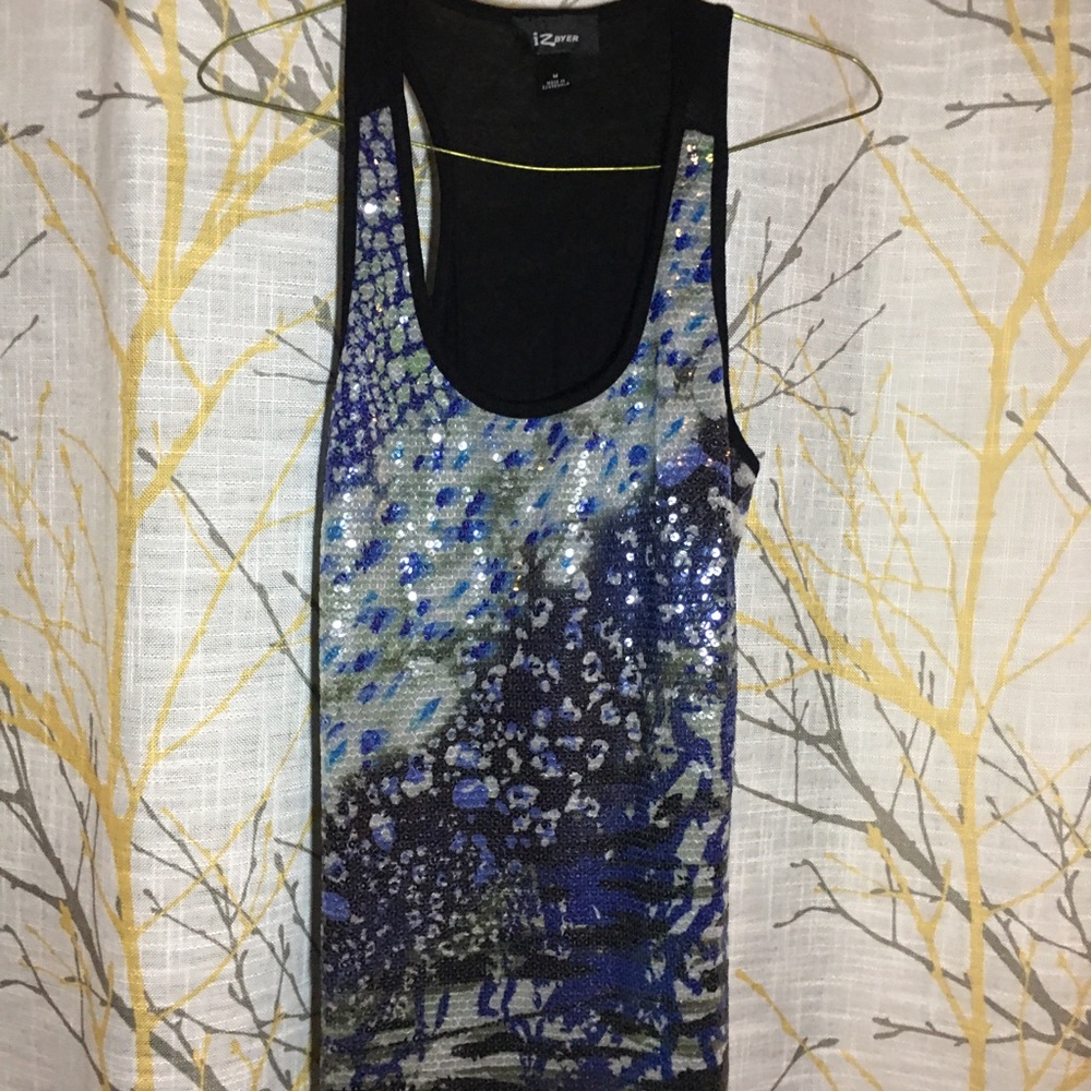 Festive Sequined Tank Top